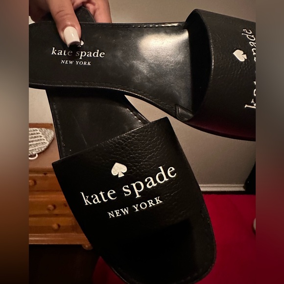 Kate Spade Peyton Slide Sandals Black - Picture 3 of 4